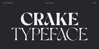 Crake Font Poster 1