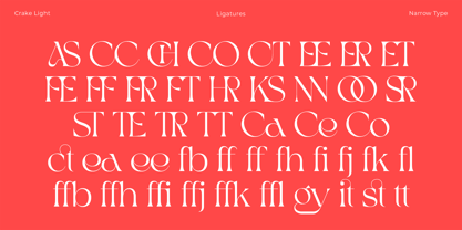 Crake Font Poster 8