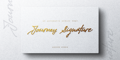 Journey Signature Font Poster 1