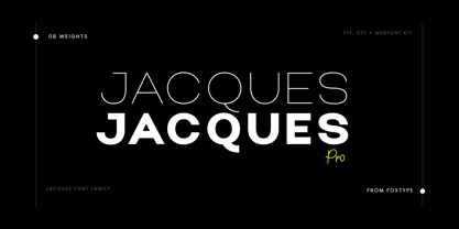 Jacques Pro Font Poster 1