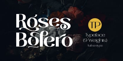 Roses Bolero TP Font Poster 1