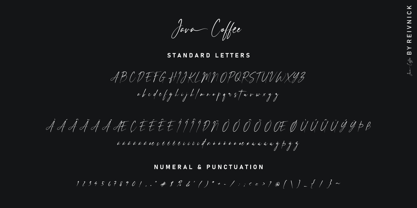 Java Coffee Font Poster 8