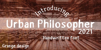 Urban Philosopher Font Poster 1