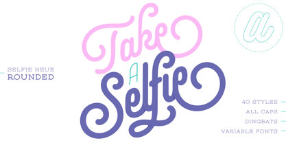 Selfie Neue Rounded Font Poster 1