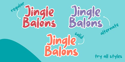 Jingle Balons GT Font Poster 3