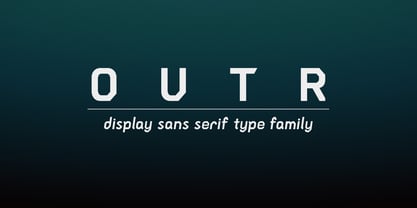 Outr Font Poster 1