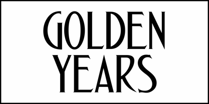 Golden Years JNL Font Poster 2
