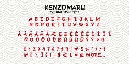 Kenzomaru Font Poster 5