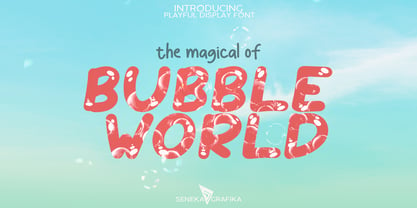 Bubble World Fuente Póster 1