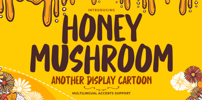 Honey Mushroom Font Poster 1