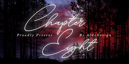 Chapter Eight Font Poster 1