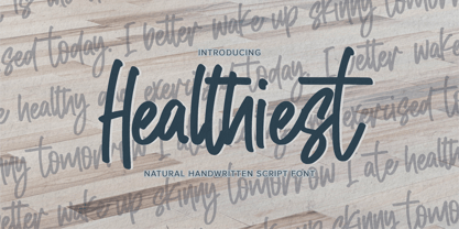 Healthiest Font Poster 1