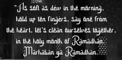 Ramadhan Amazing Font Poster 3