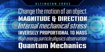 Ultimatum MFV Font Poster 6