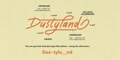 Dustyland Font Poster 2