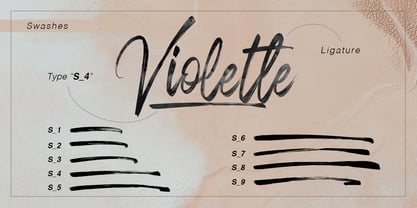 Violette Brush Font Poster 8