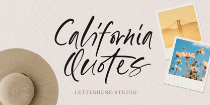 California Quotes Font Poster 1