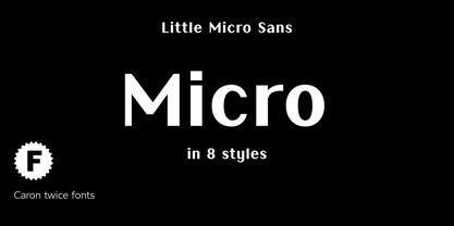 Little Micro Sans Police Poster 1