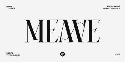 Meave Multipurpose Display Typeface Fuente Póster 1