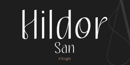 Hildor San Font Poster 1