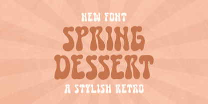 Spring Dessert Font Poster 1
