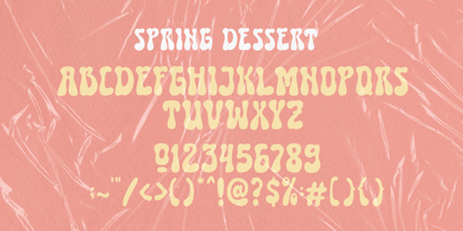 Spring Dessert Font Poster 7