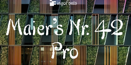 Maiers Nr 42 Pro Font Poster 1