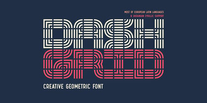 Dash Grid Font Poster 1