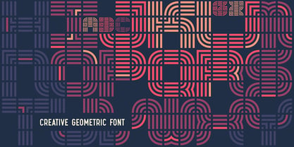 Dash Grid Font Poster 3