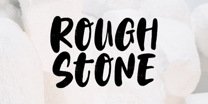 Rough Stone Font Poster 1