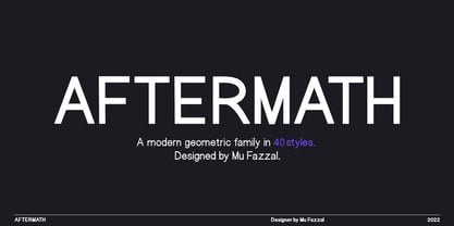 Aftermath Font Poster 1