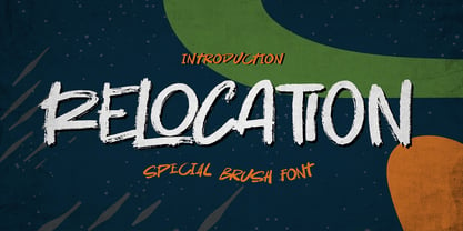 Relocation Font Poster 1