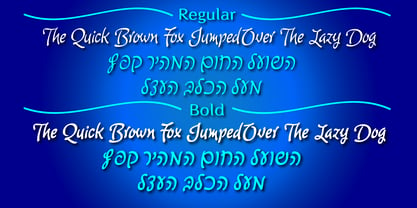 Komunidad Hebrew Script Font Poster 3