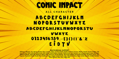 Comic Impact Font Poster 8