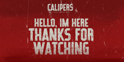 Calipers Font Poster 8