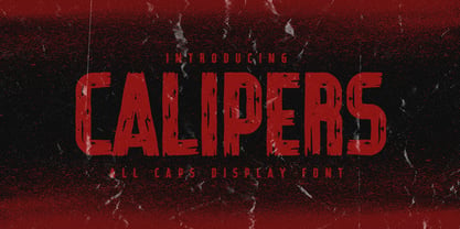 Calipers Font Poster 1