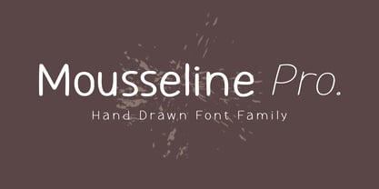 Mousseline Pro Font Poster 1