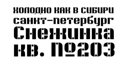 KD Ziberia Font Poster 4