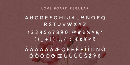 Love Board Font Poster 6