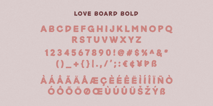 Love Board Font Poster 7