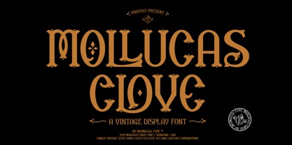 Mollucas Clove Font Poster 1