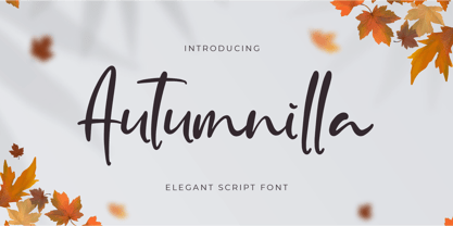 Autumnilla Font Poster 1