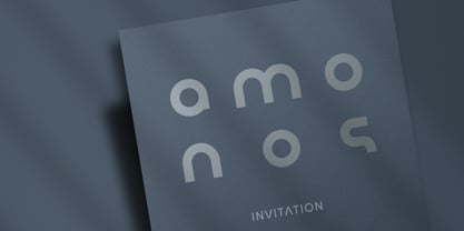 Amonos display Font Poster 1