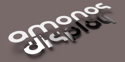Amonos display Font Poster 3