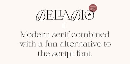 Bellabio Font Poster 2