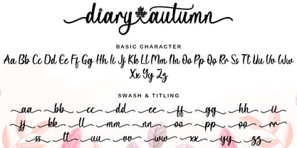 Diary Autumn Font Poster 8