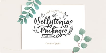 Wellytonia Package Font Poster 1