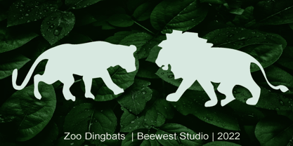 Zoo Dingbats Font Poster 2