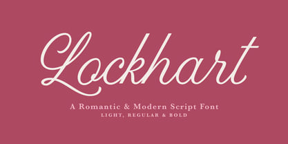 Lockhart Font Poster 1