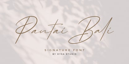 Pantai Bali Font Poster 1